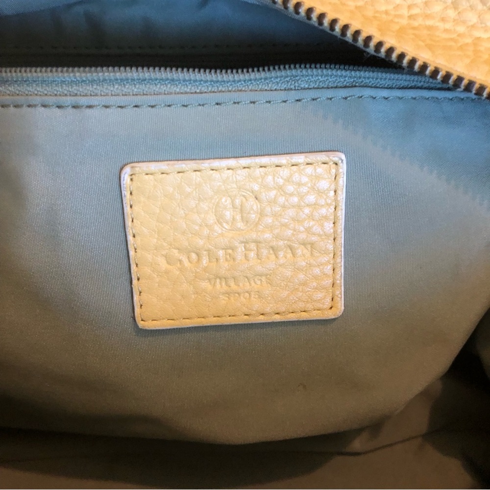 Cole Haan Leather Hand Held Bag, Yellow - Picture 11 of 16